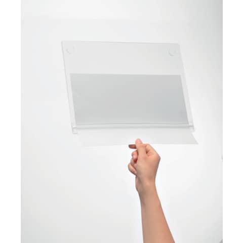 Busta impermeabile A4 adesiva Durable 247x325x0,6 mm trasparente - conf. 5 pz - 5016-19